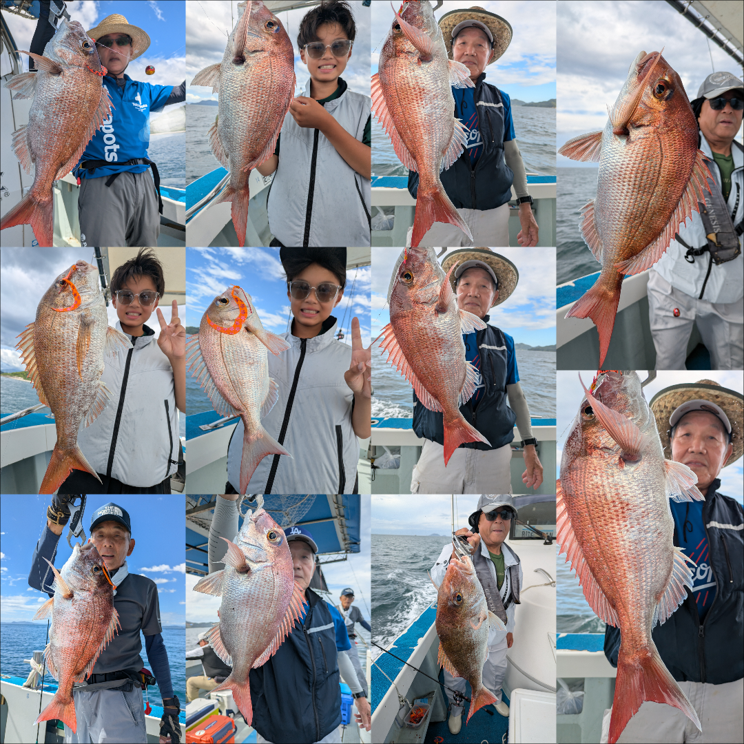 8月7日鯛ラバ便釣果情報🐟